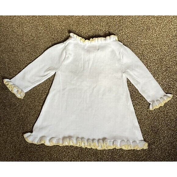 Good Lad 100% Cotton Sweater Dress Embroidered With Noah’s Arc Scene Size 12 Mon - Picture 2 of 3